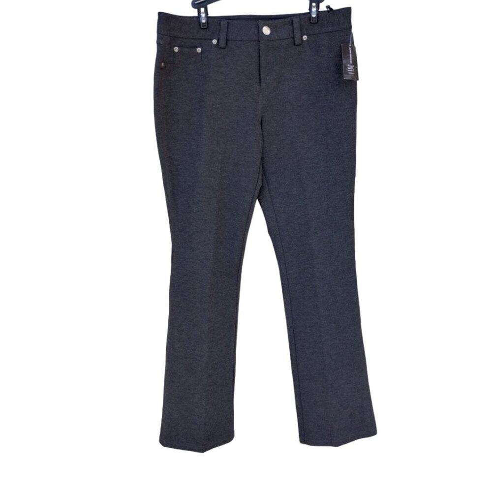 INC International Concepts Women's dress/work Pants Size 14 Dark Gray, Stretchy